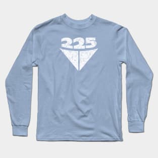 225 Aussie Valiant Badge (Worn White on Blue) Long Sleeve T-Shirt